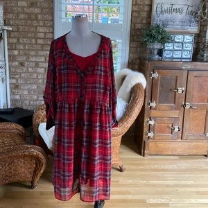 TORRID Mini Chiffon Button Front Shirtdress RED 3X 19140874 NEW